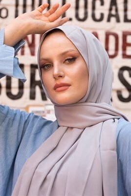 STELLA MEDİNE İPEĞİ ŞAL GRİ