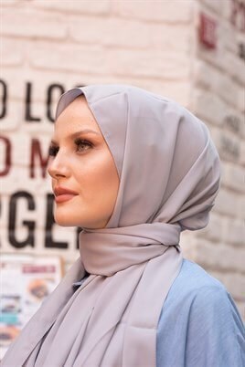 STELLA MEDİNE İPEĞİ ŞAL GRİ