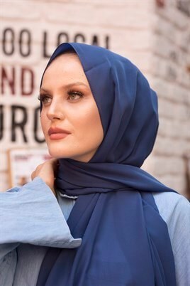 STELLA MEDİNE İPEĞİ ŞAL İNDİGO
