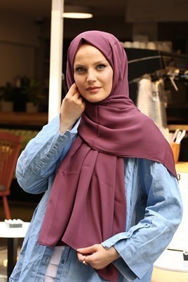 STELLA MEDİNE İPEĞİ ŞAL KOYU GÜL