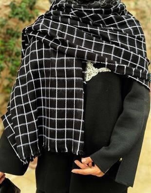 Stella Siyah Renk Omuz Şalı