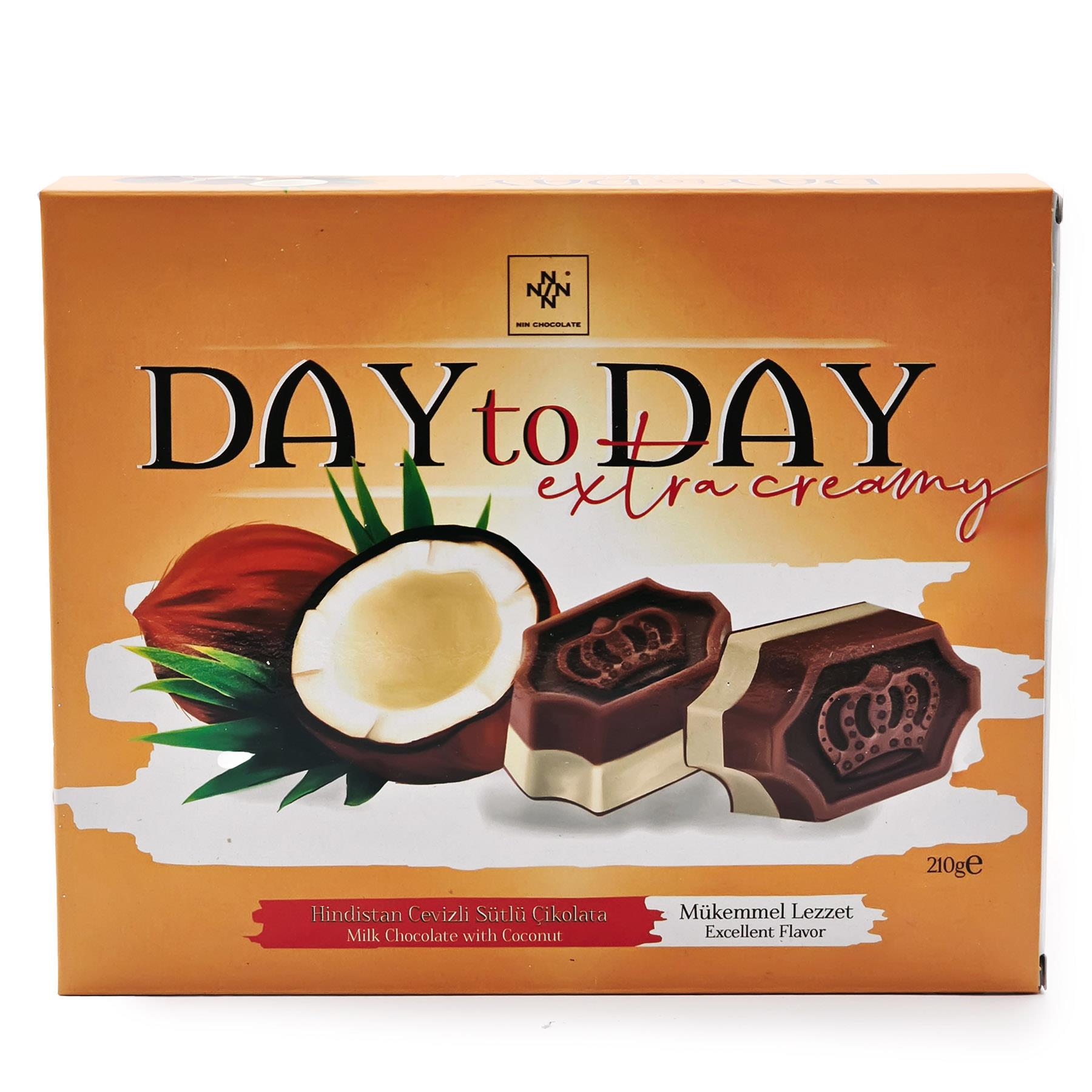 Day to Day Hindistan Cevizli Sütlü Çikolata 210 gr
