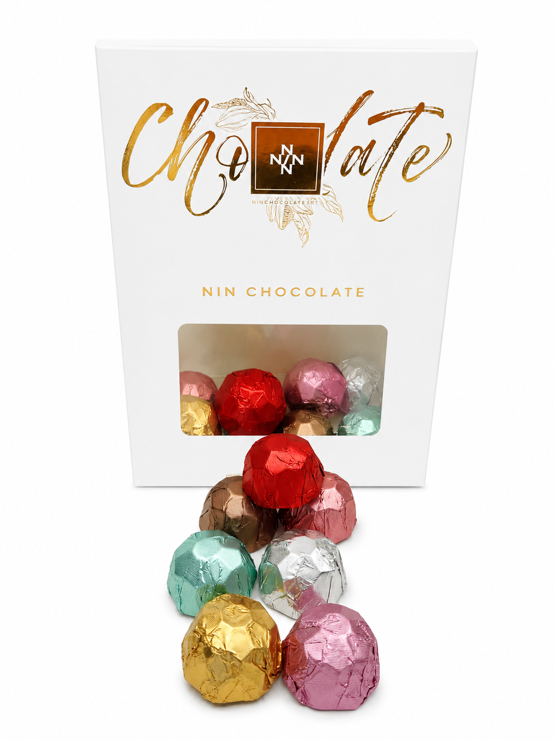 Dökme Yaldızlı Elmas Çikolata Kırmızı 250g