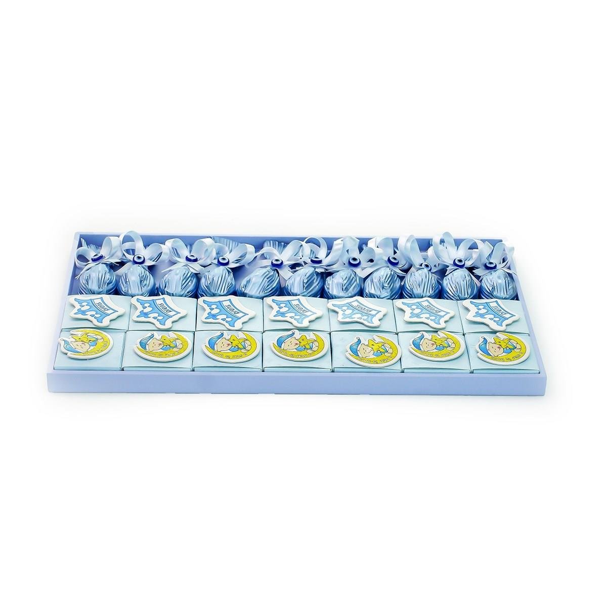 Erkek Bebek Çikolatası El Yapımı Bebek Çikolatası Kutulu (25 Adet)