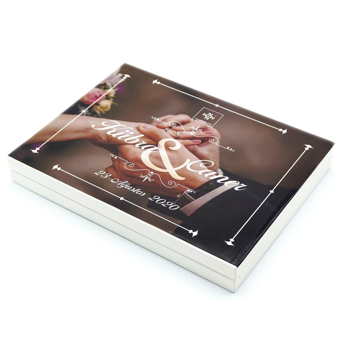 İsimli Söz Nişan Çikolatası 72 Adet Madlen Yüzük