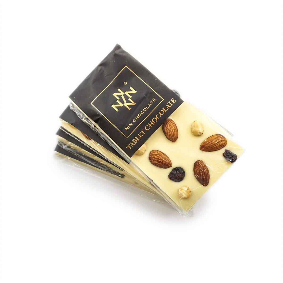 Kuruyemişli Fildişi Tablet Çikolata 110g