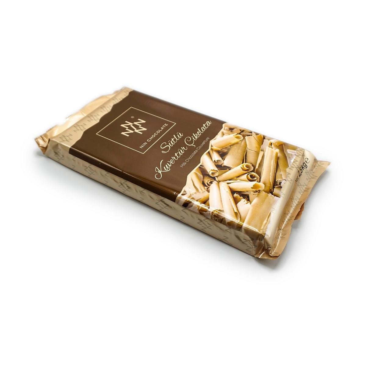 Nin Sütlü Kuvertür Çikolata  2,5 Kg 