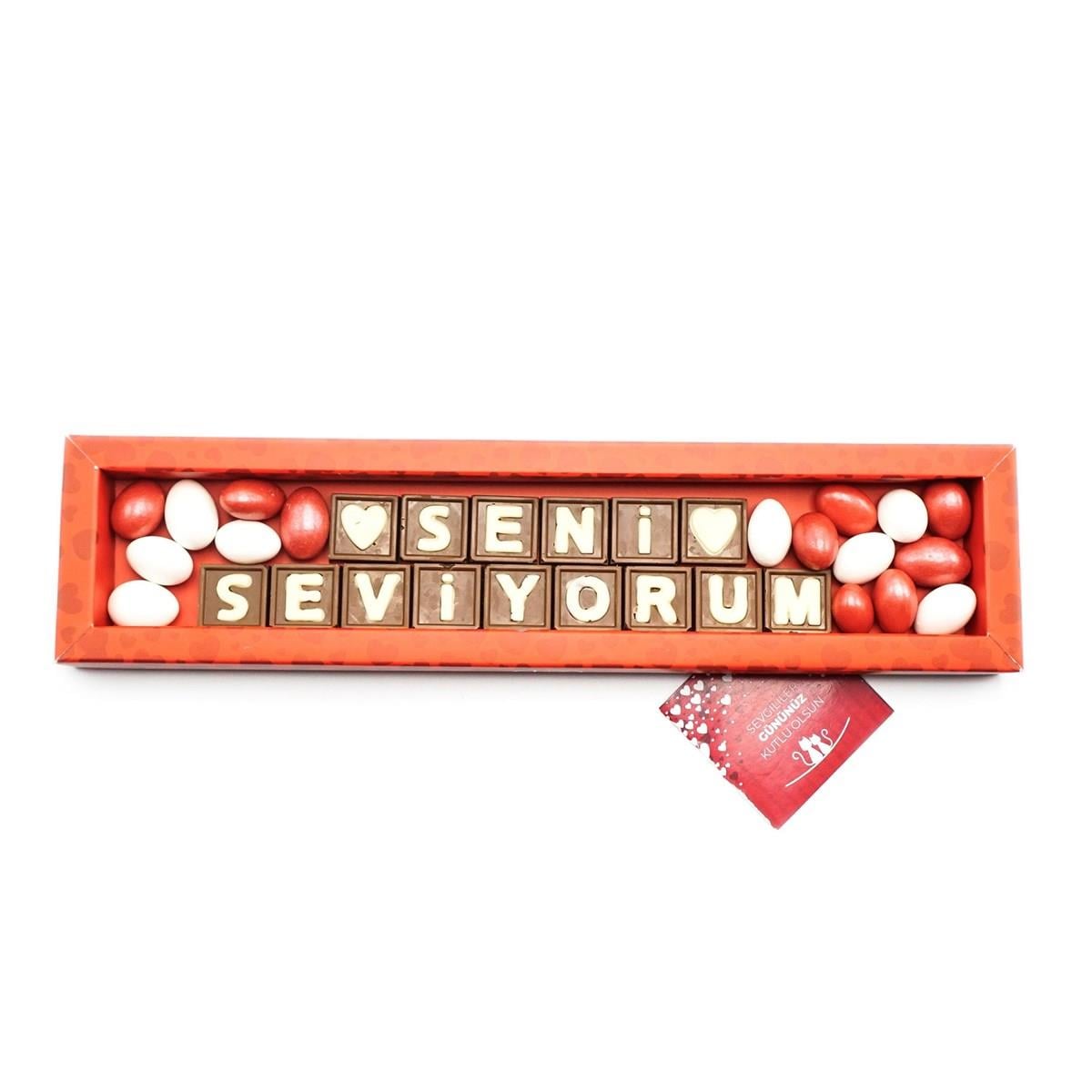 Seni Seviyorum Harf Çikolata