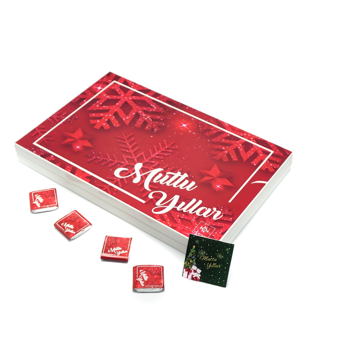 Yılbaşı Çikolatası Madlen Çikolata Mutlu Yıllar 84 Adet