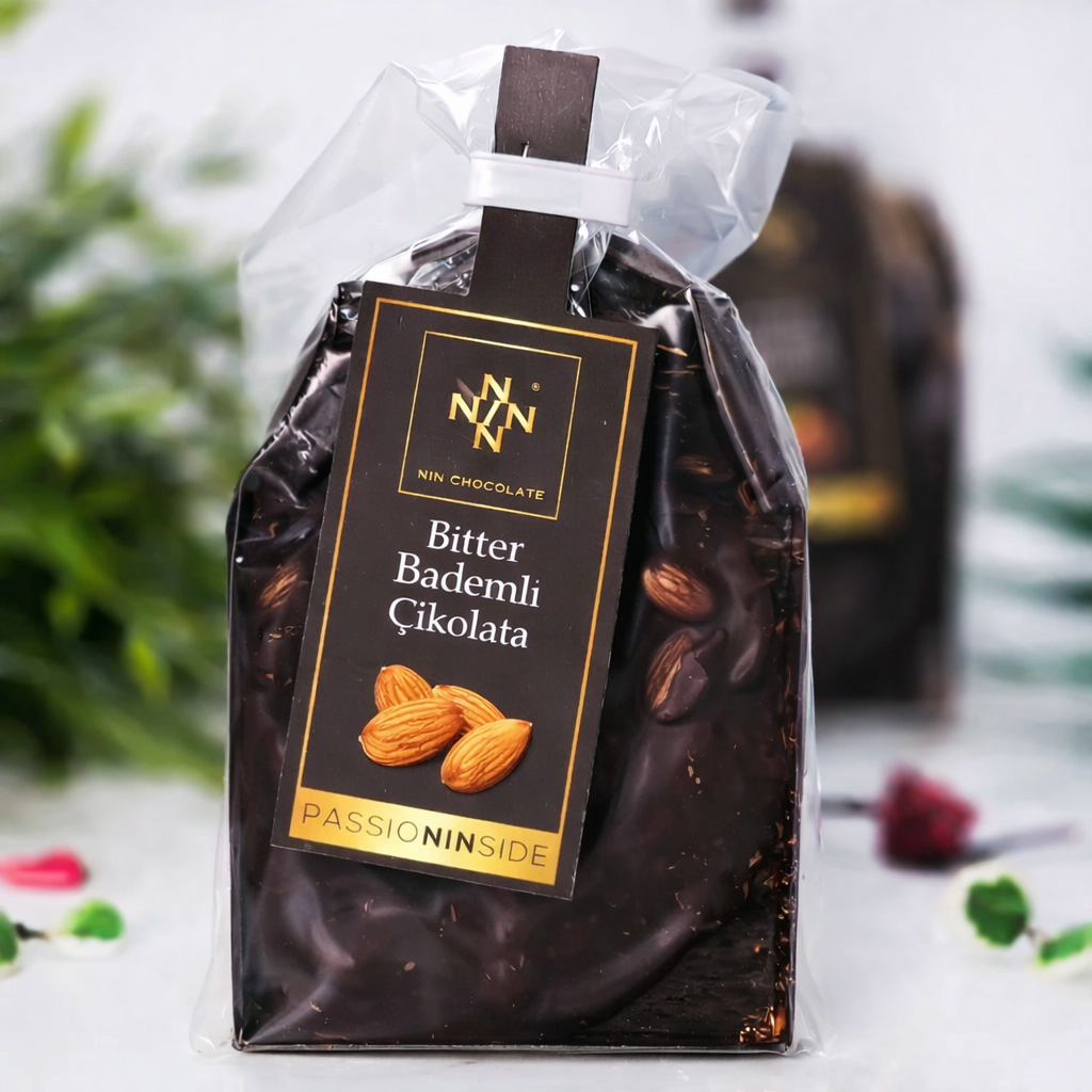 Dökme Bitter Badem Tablet Çikolata