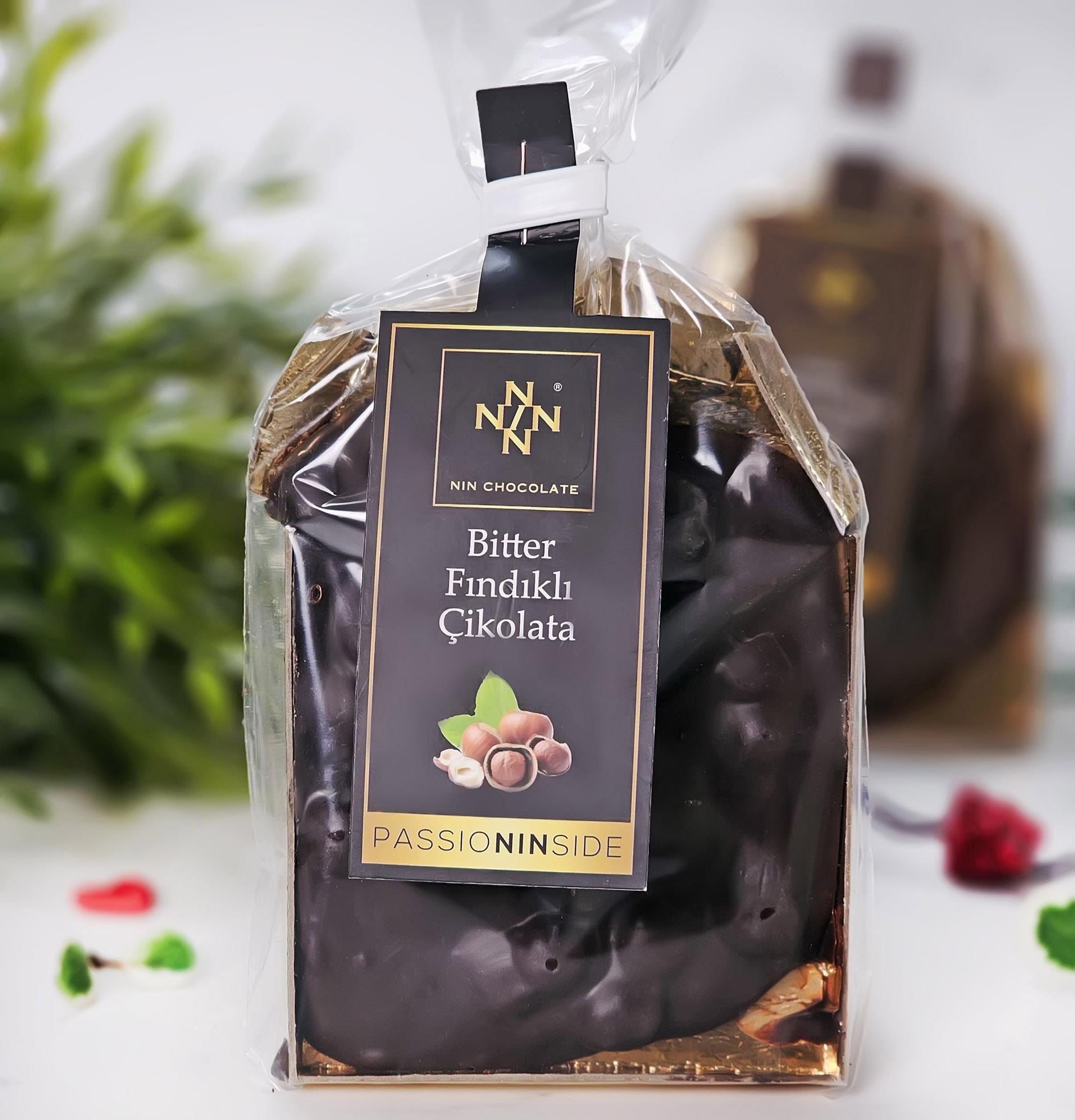 Dökme Bitter Fındıklı Tablet Çikolata