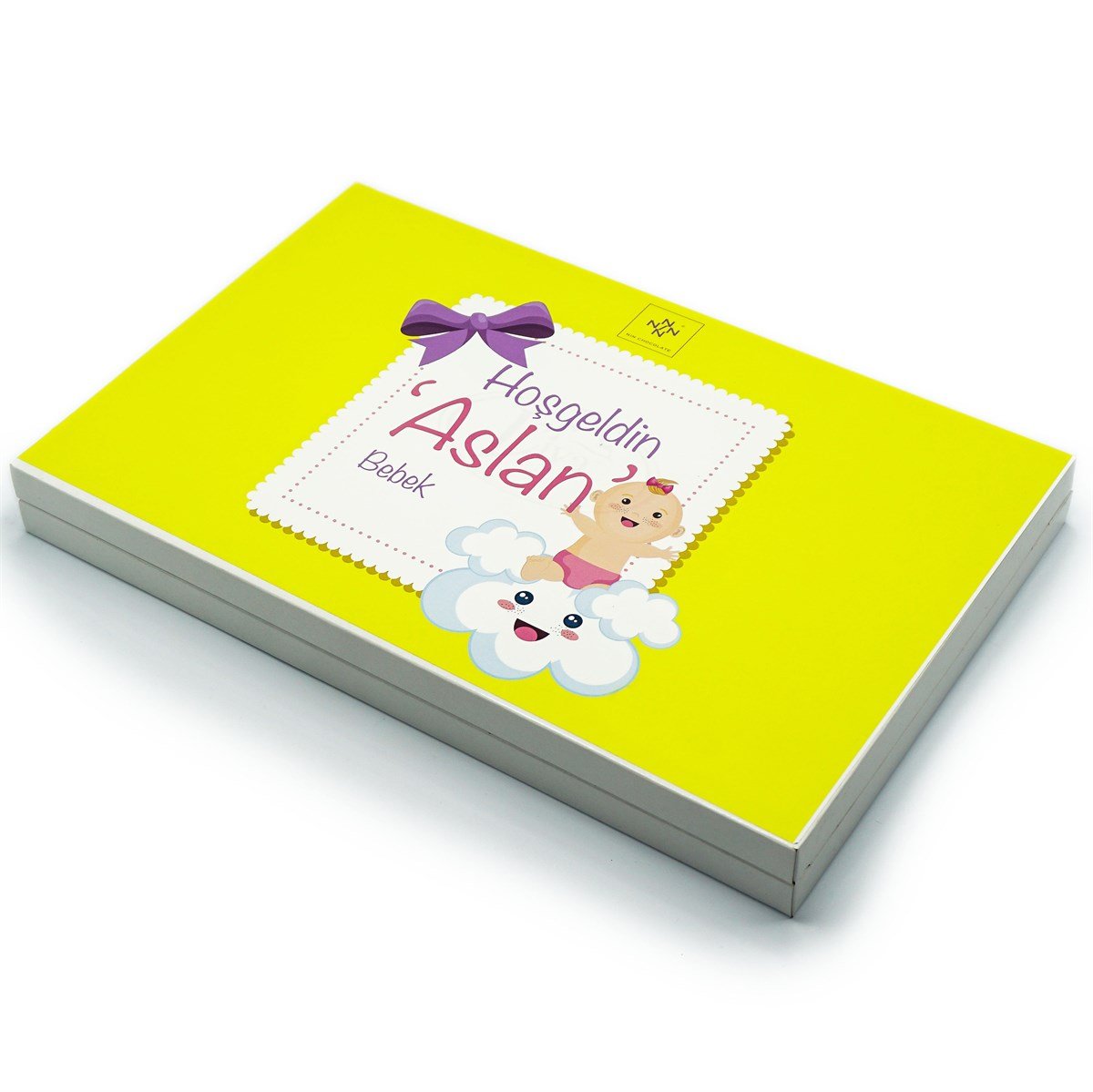 Erkek Bebek Çikolatası 162 Adet Napoliten Çikolata Sarı