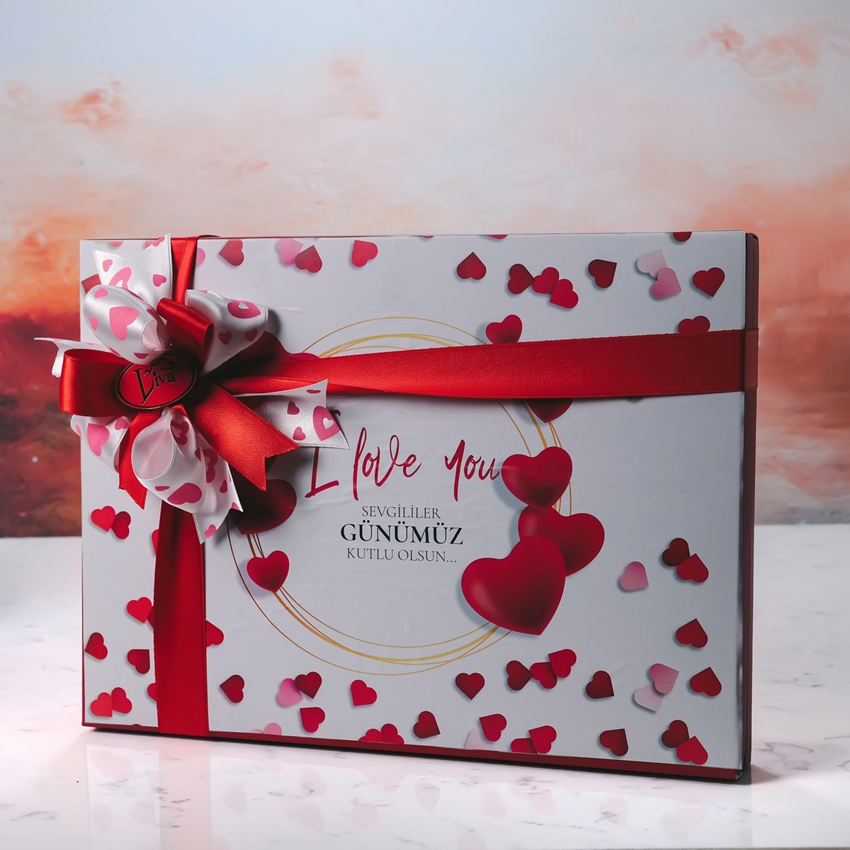 I Love You Yaldızlı Sevgililer Günü Çikolatası