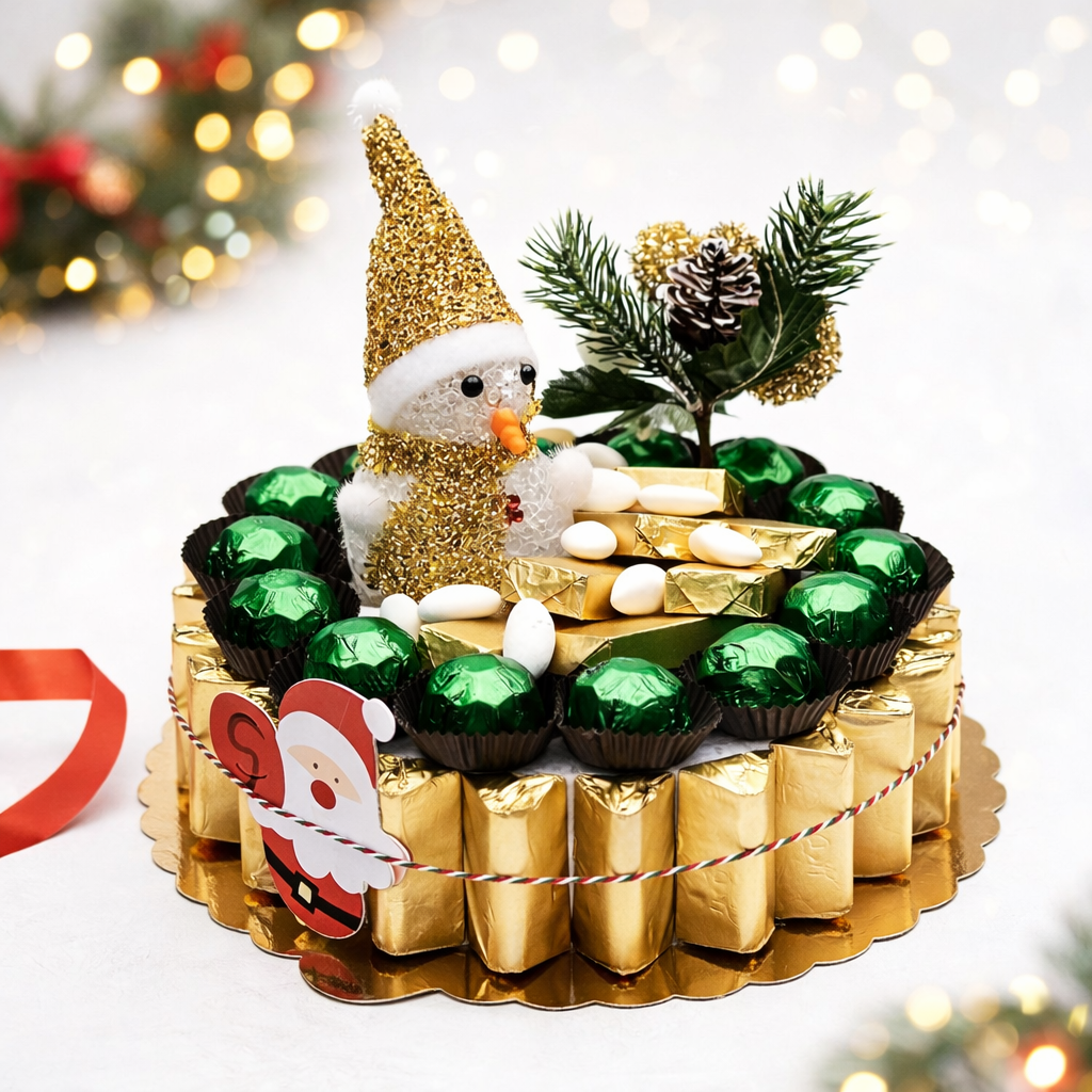 Nin Çikolata Yılbaşı Özel Tasarım Çikolata Aranjmanı