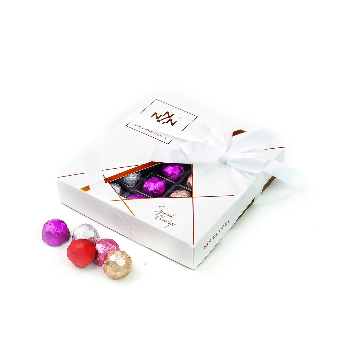 NIN Ethel Fıstık Kremalı Bütün Fıstıklı Sütlü Special Çikolata 25'li Paket