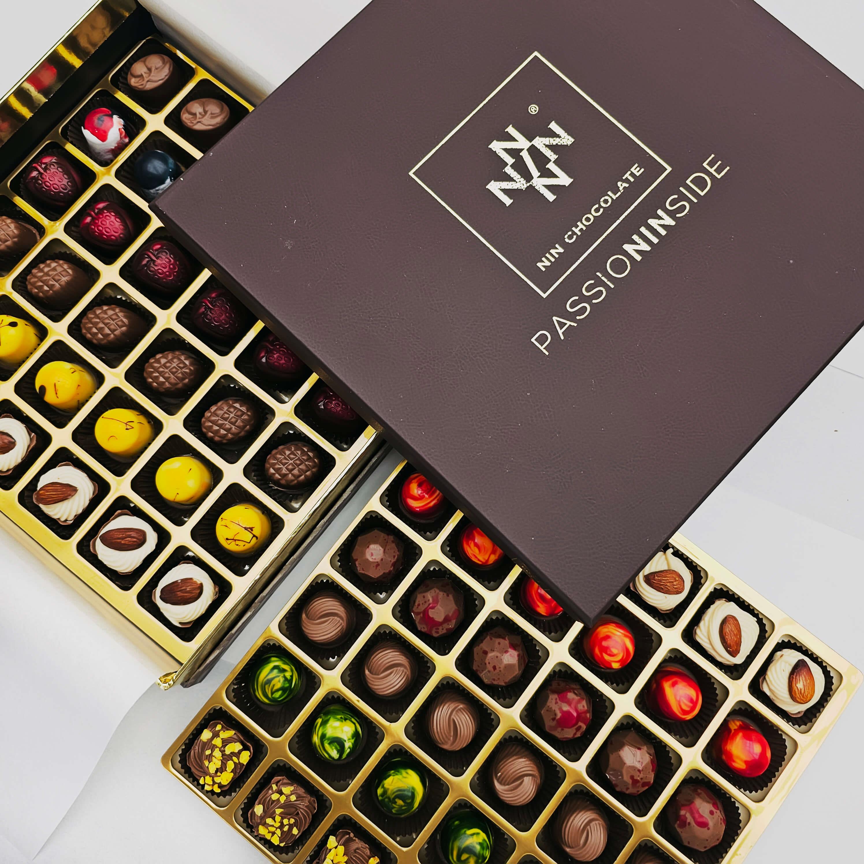 Nin Koyu Kahverengi Kutu Spesiyal Çikolata 72 Adet
