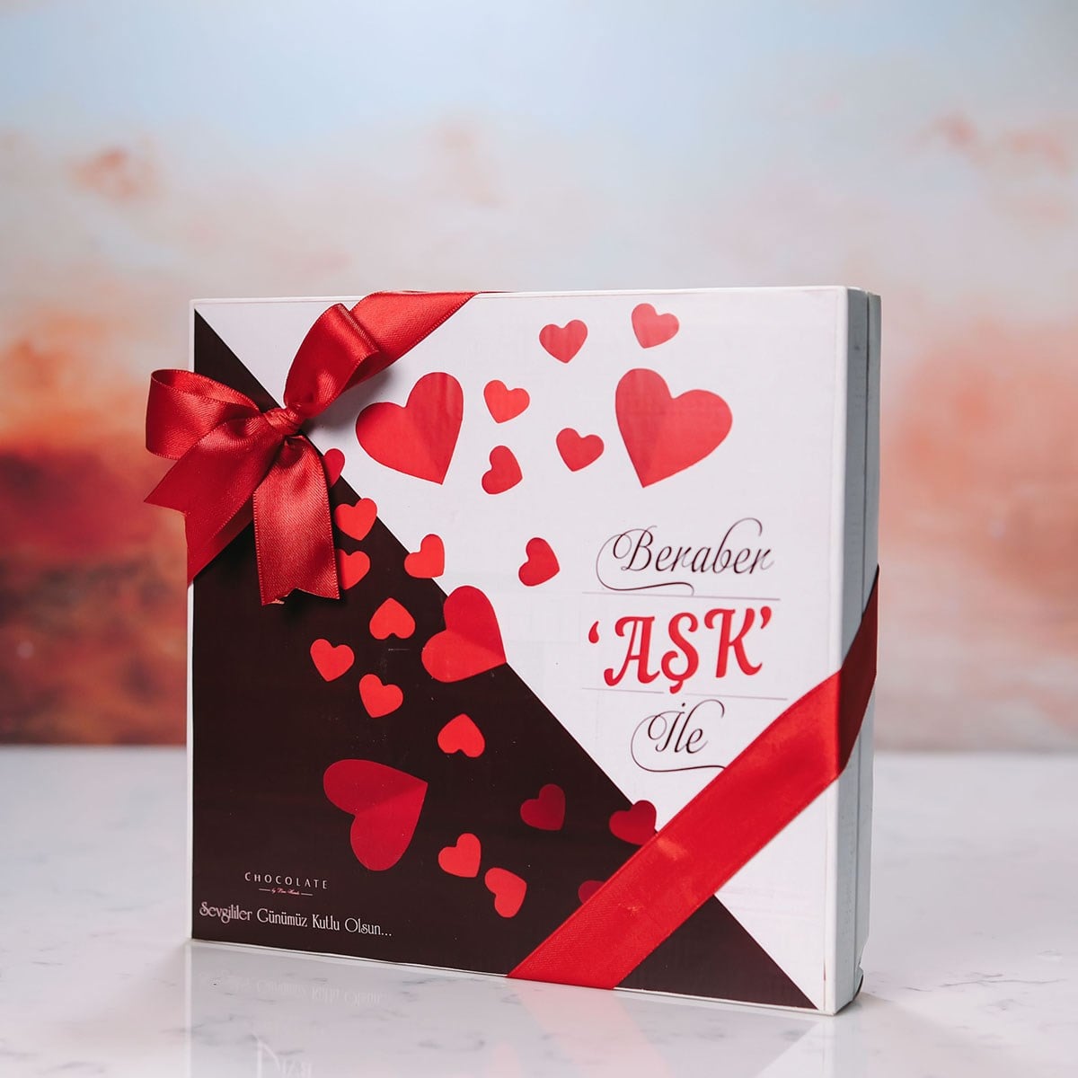 Sevgilime Sargılı Madlen Çikolata Beraber Aşk İle 48'li Paket