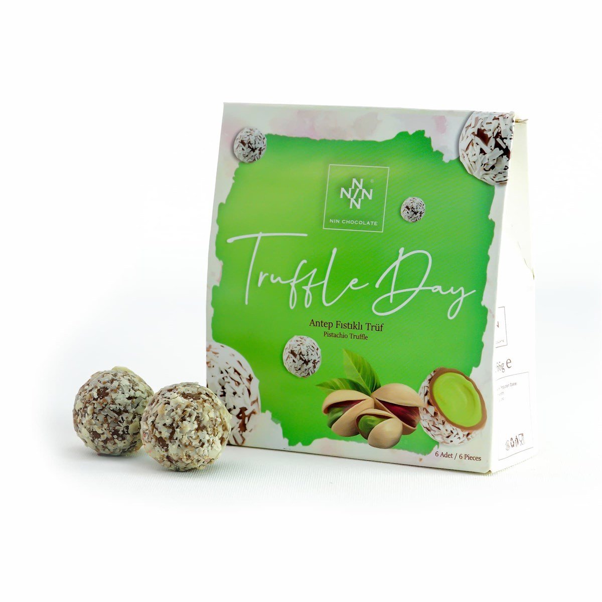 Truffle Day Antep Fıstıklı 66g - Nin Çikolata