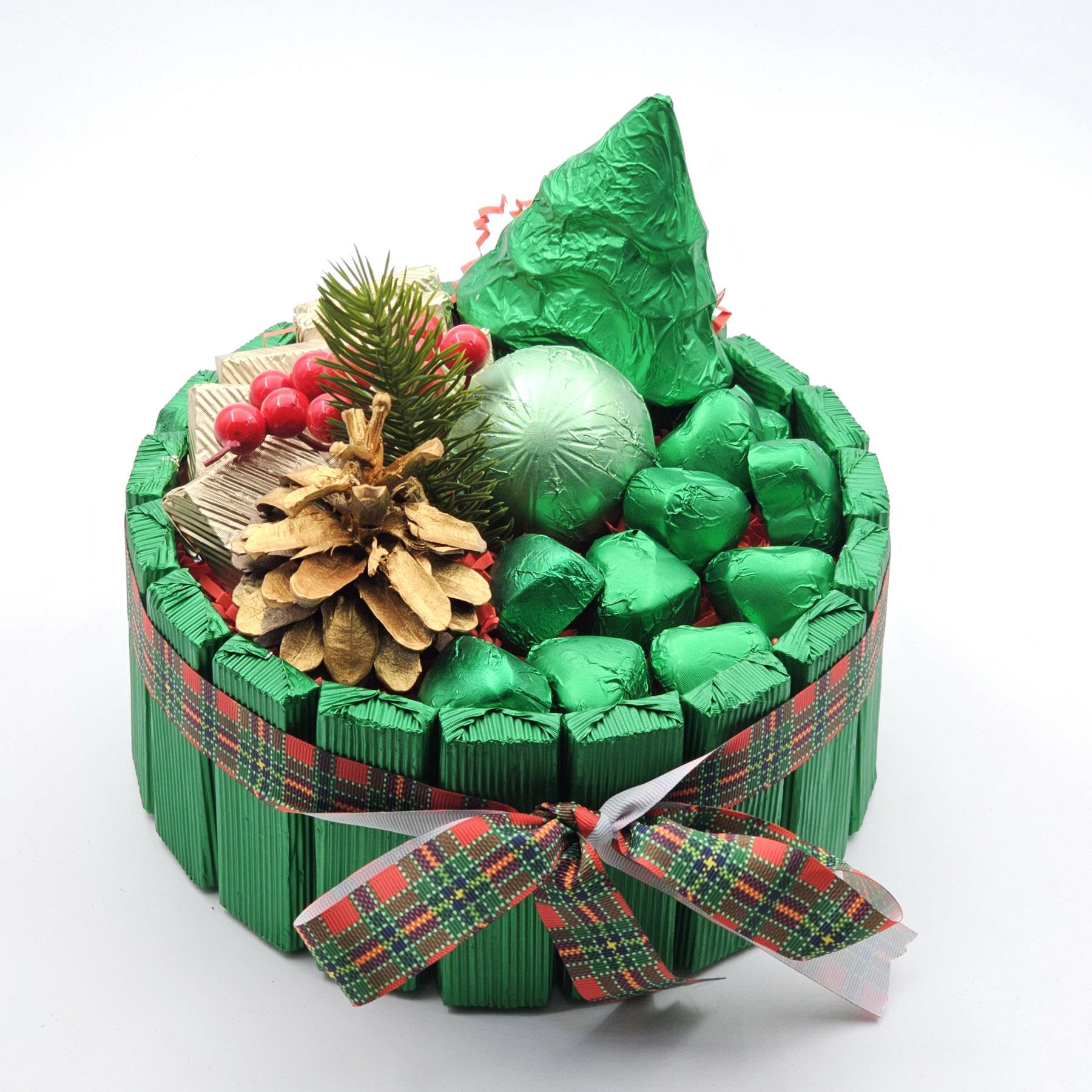 Yılbaşı Yeşili Çikolata Aranjman