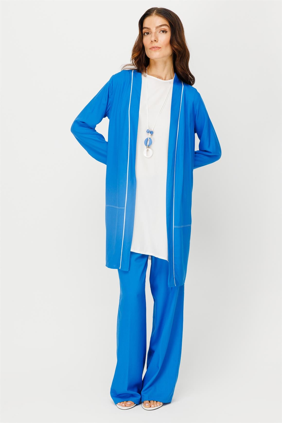 Pantolonlu Takım  Saks