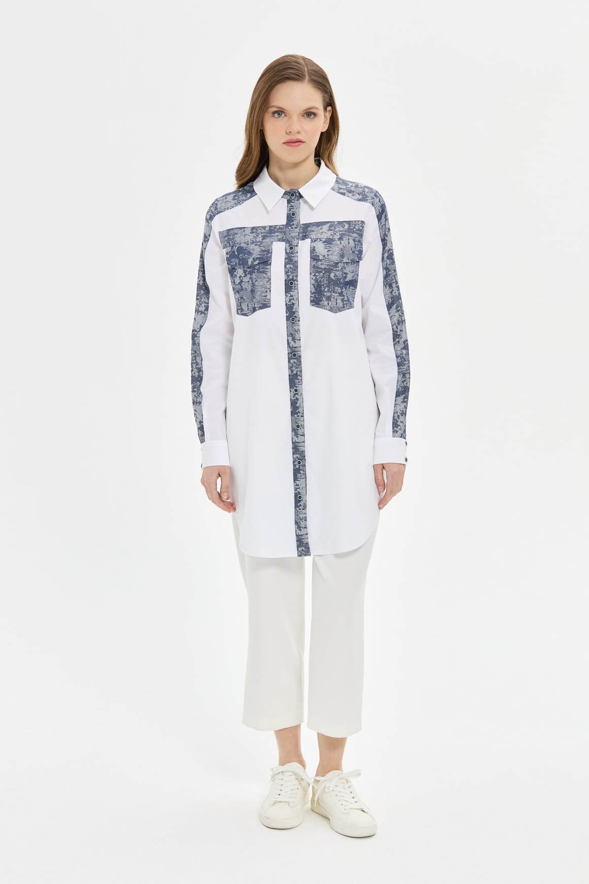 Jakar Denim Kombinli Koton Tunik  Laci