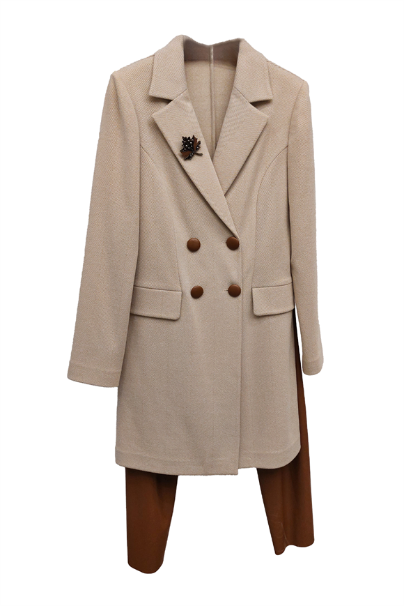 Pantolonlu Takım  Bej