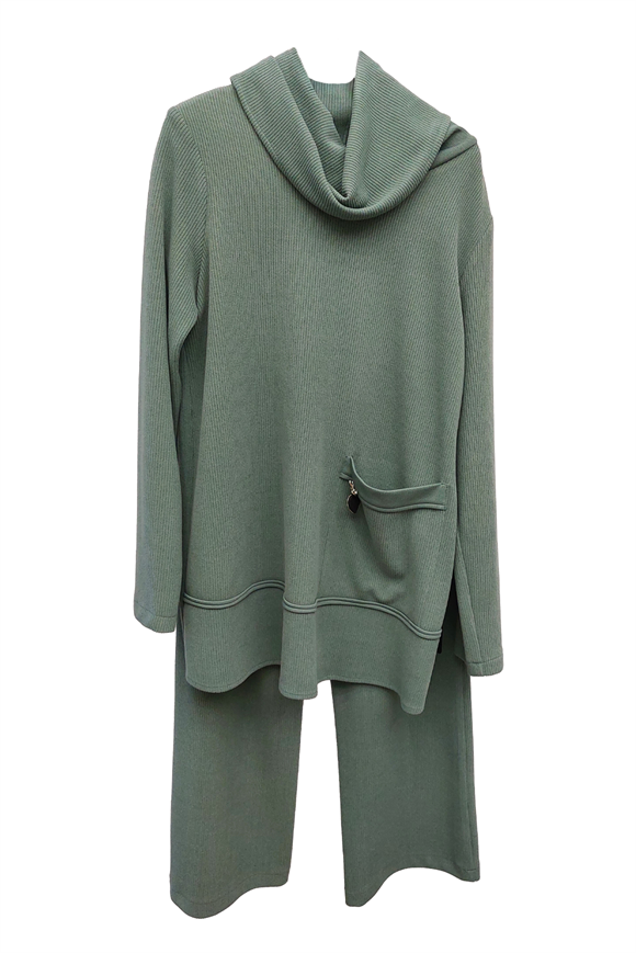 Pantolonlu Takım  Haki