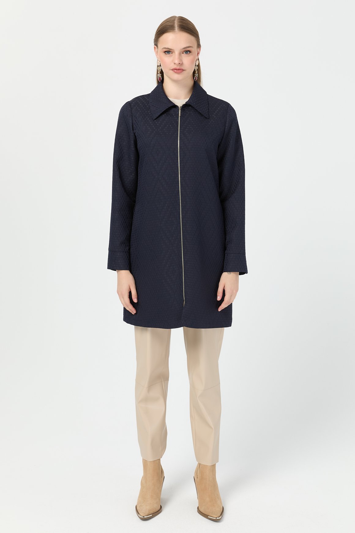 Self-Dedenli Wear-and-Go Tunic - Navy blue