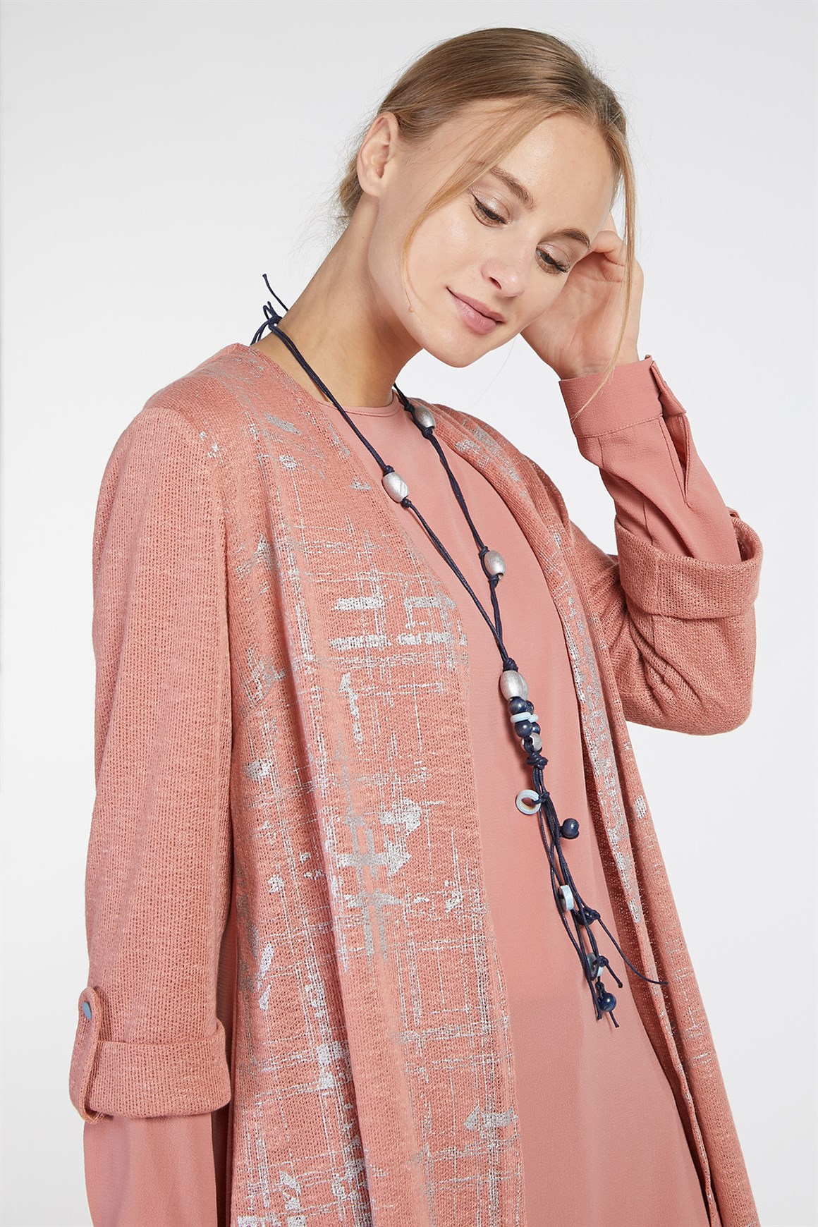 Shrimp - Shirt with Knitted Tunic