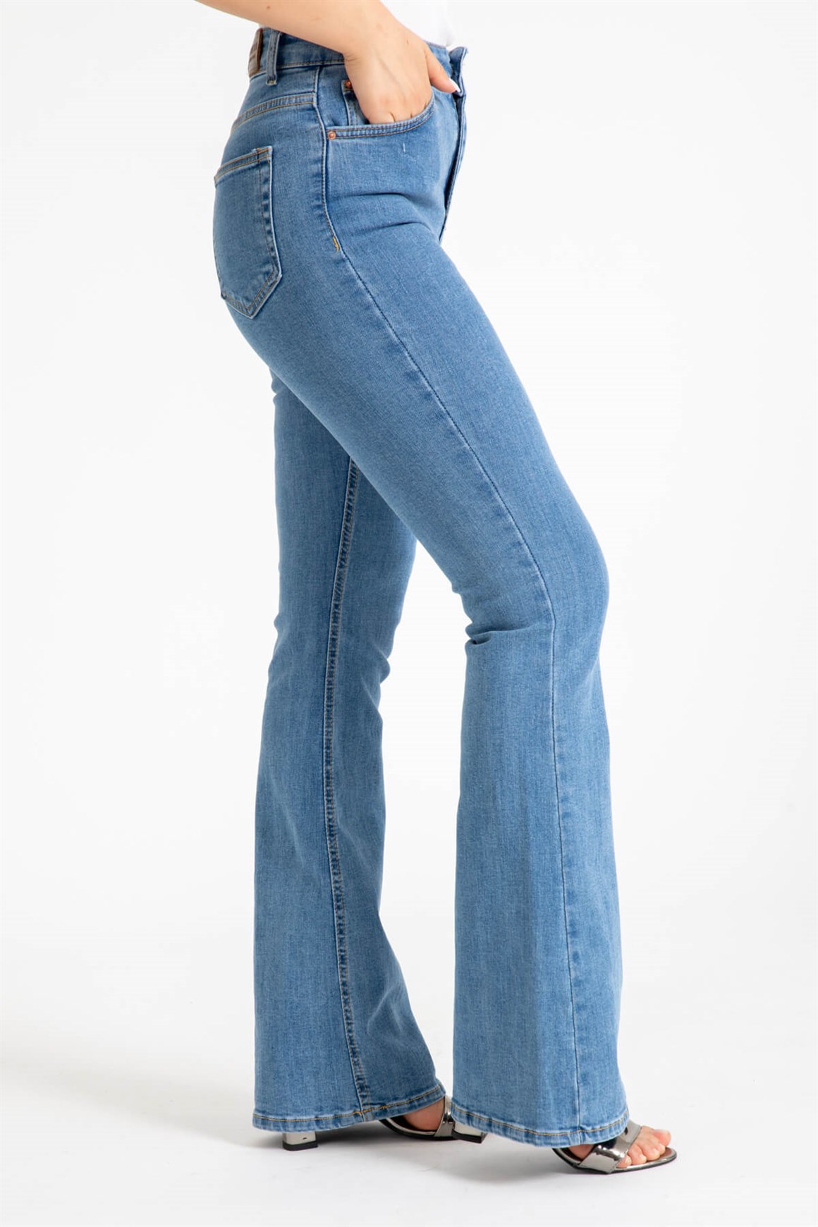 Spanish Cut Women's Jeans - Blue