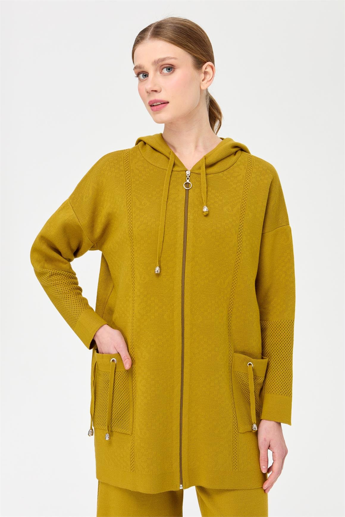 Triko Pantolonlu Takım  Fıstık Yeşili