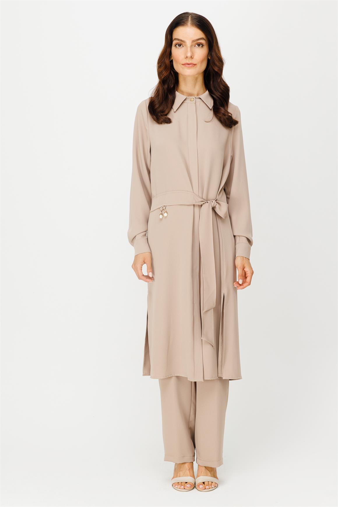 Pantolonlu Takım  Vizon