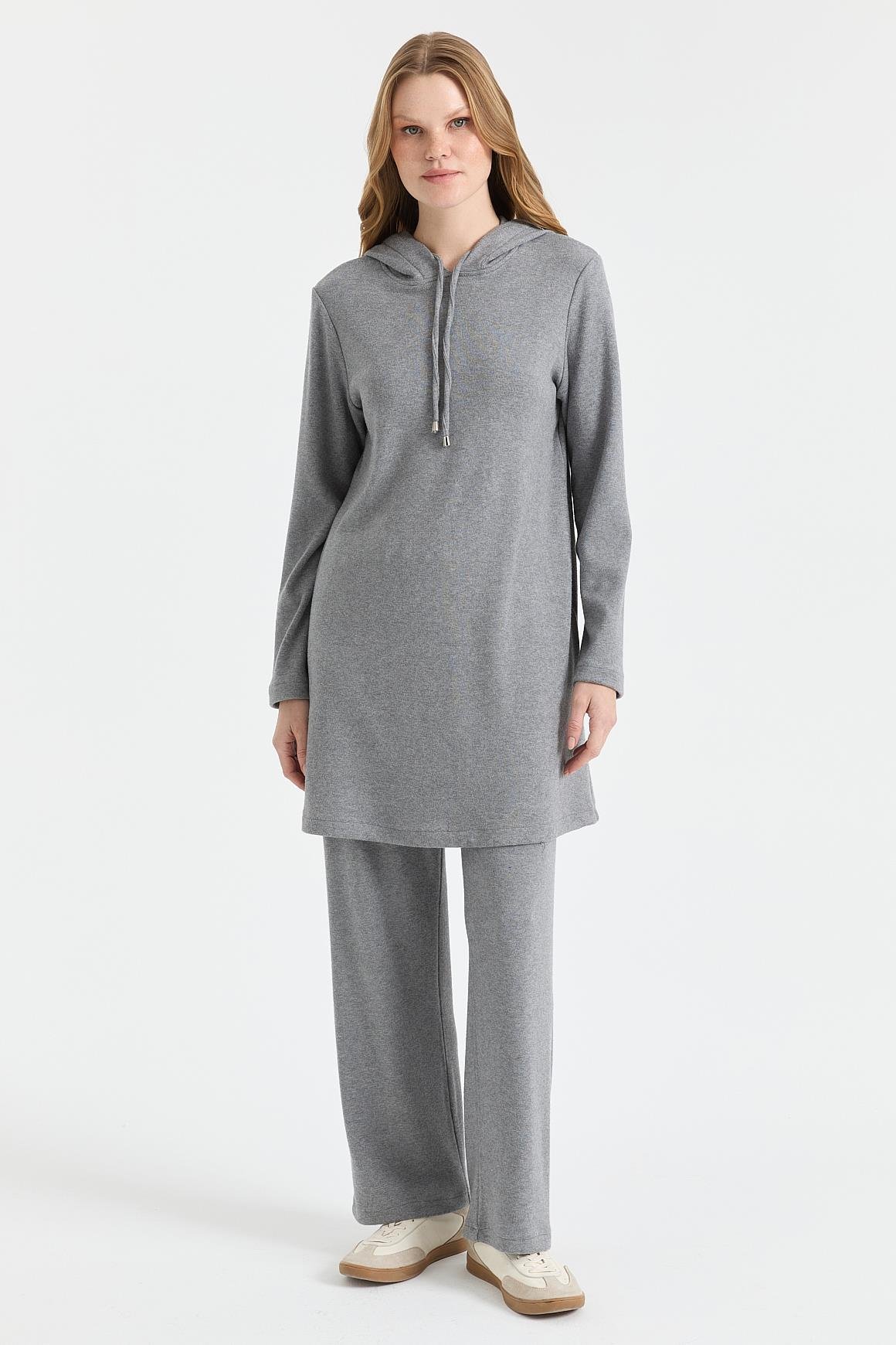 Rahat Kesim Pantolonlu Takım  Antrasit