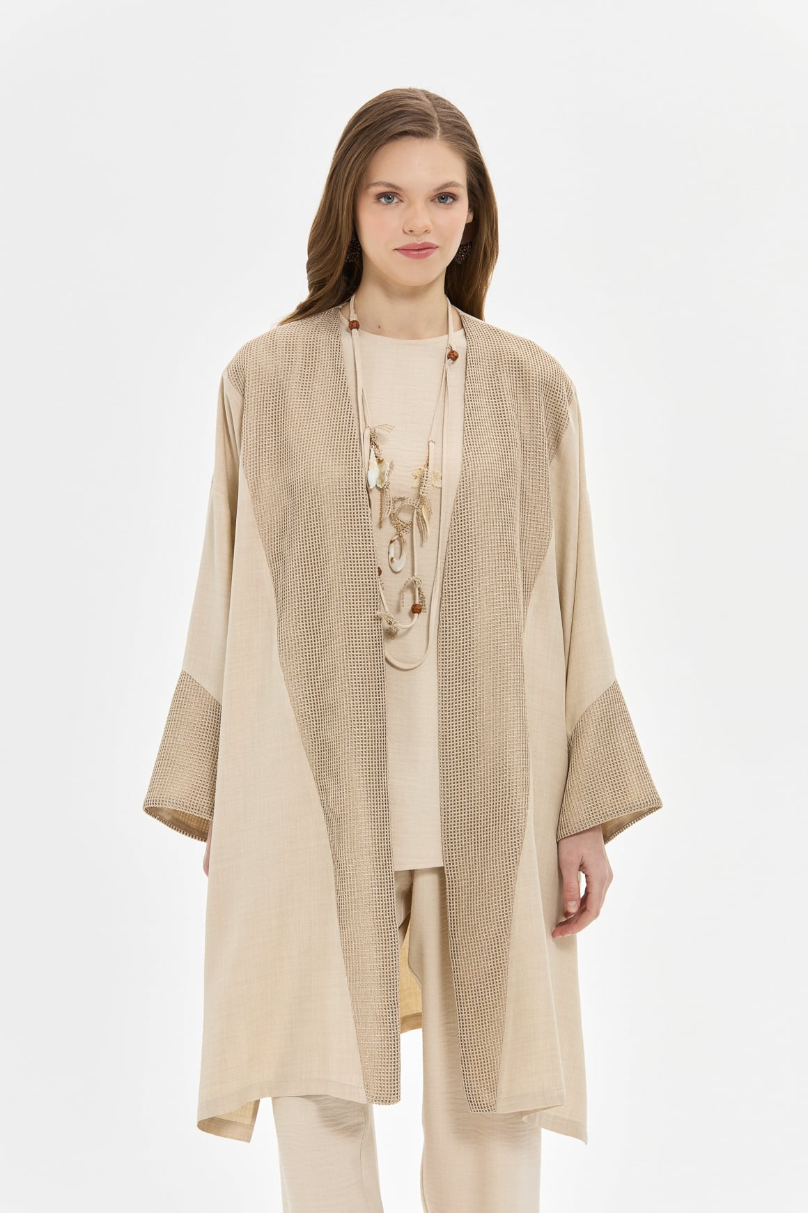 Retro Trouser Three Piece Suit - Beige