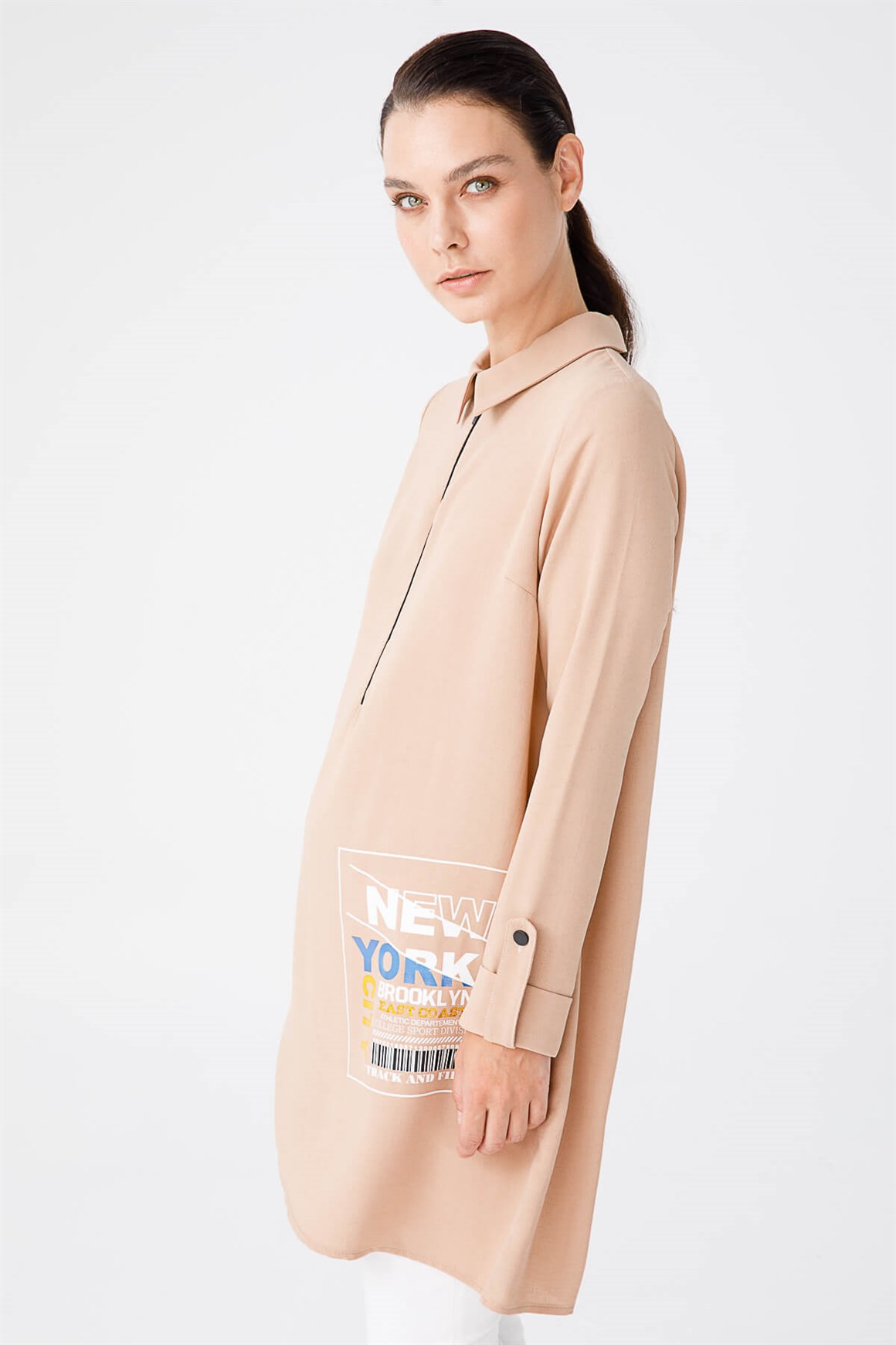 Tasarım Baskılı Spor Tunik  Camel · 2