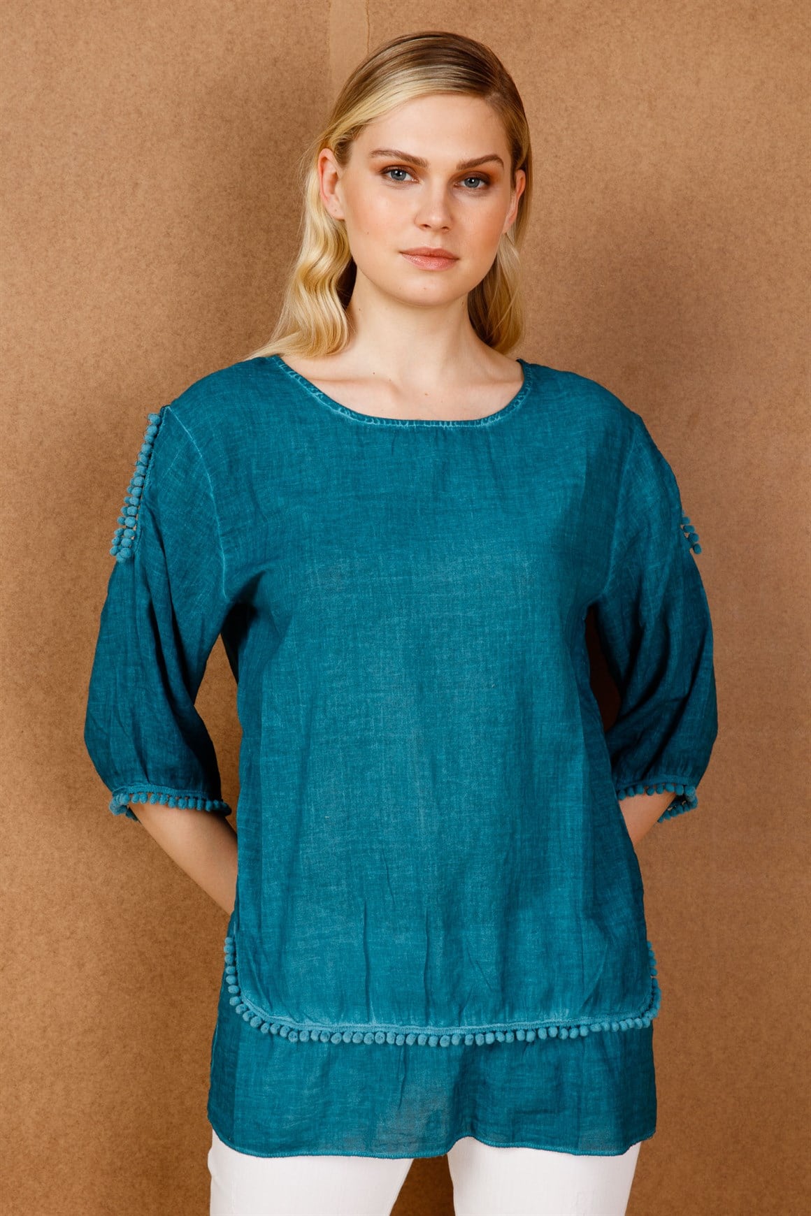 Mint Yıkamalı Tunik