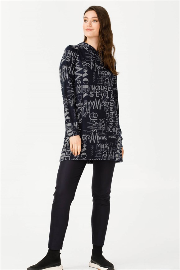 Logo Desenli Kapişonlu Sweatshirt  Laci