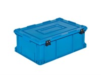 Hipaş400 X 600 mm Plastik  KasalarHipaş Plastik Menteşeli Kapaklı Yanları ve Altı Kapalı Kasa - HP-4622 MK