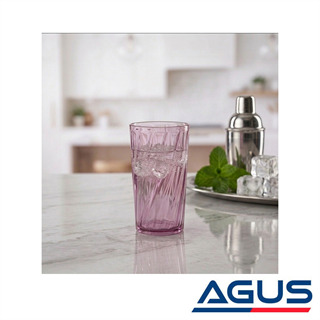 Akrilik Su Bardağı Seti 6lı 500 ml - Mürdüm