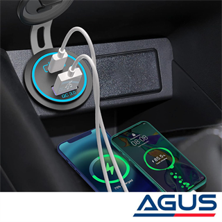 12v Araç & Karavan LEDli USB - Type C Soket | Hızlı Şarj