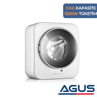 3 Kg Duvara Monte Karavan & Tekne Çamaşır Makinesi 1200w