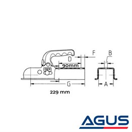 50 mm Dörtköşe 750 kg Kare Kaplin K7,5-NN3