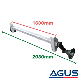 750 kg Torsiyonlu Aks Frensiz Dingil 4x100