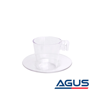 Akrilik Espresso & Türk Kahvesi Bardak ve Tabağı  70ml