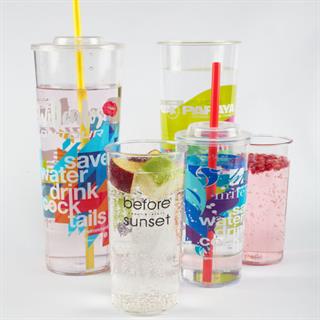 Akrilik Kokteyl Bardağı 225ml Şeffaf