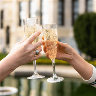 Akrilik Premium Şampanya Bardağı 180 ml