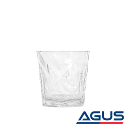 Akrilik Prizma Bardak 250 ml Şeffaf