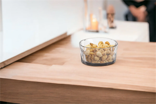 Akrilik Prizma Çerezlik Füme Kase