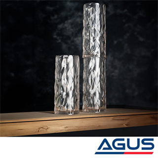 Akrilik Prizma Koktely Bardak 300 ml Füme