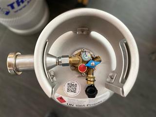 Alugas 33 Litre Valfli Dolumlu Gaz Tüpü Filtreli Dolum Ağızlı